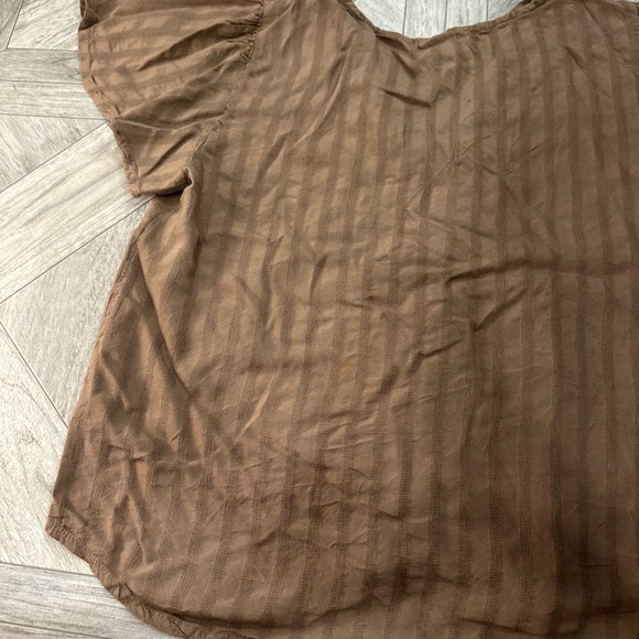 French Laundry Taupe Blouse with Lace Detail - Picture 13 of 13